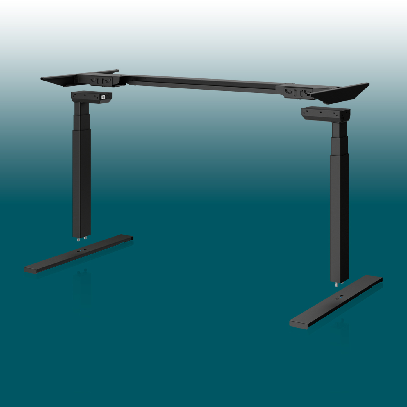 Linak Desk Frame 1 mit DL6 Plus Highspeed Hubsäulen